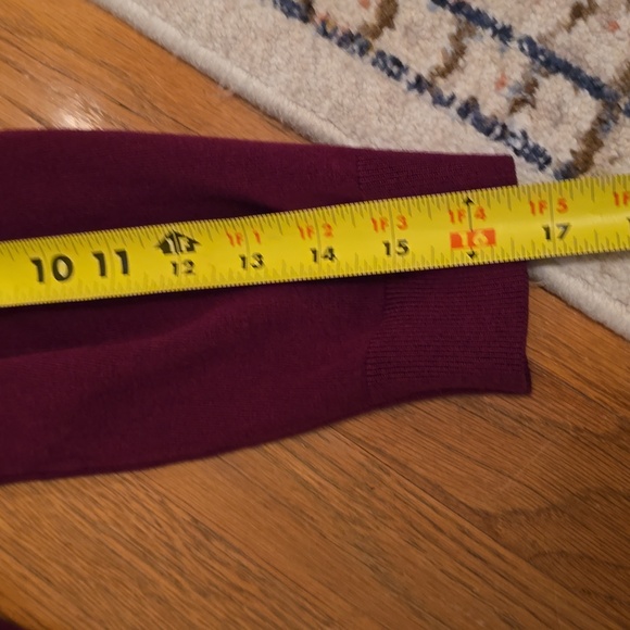 GNW BRAND WOMEN'S BURGUNDY FRONT BUTTON CARDIGAN SWEATER SIZE LARGE - Picture 14 of 15